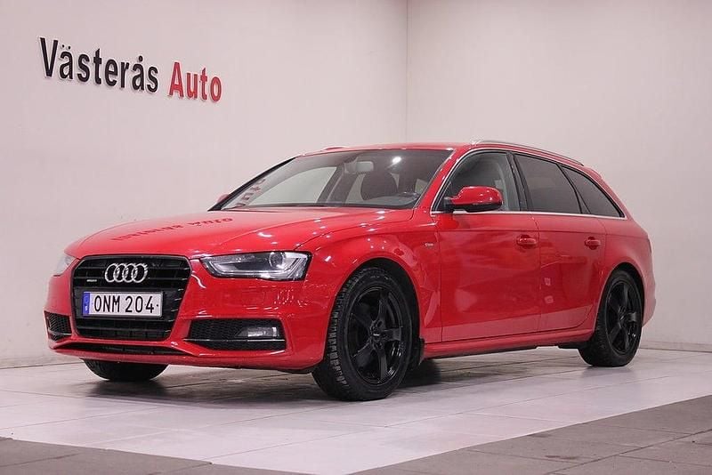 Begagnad Audi A4 S-Line 150 HK (110 kW) 2014 Röd Kombi