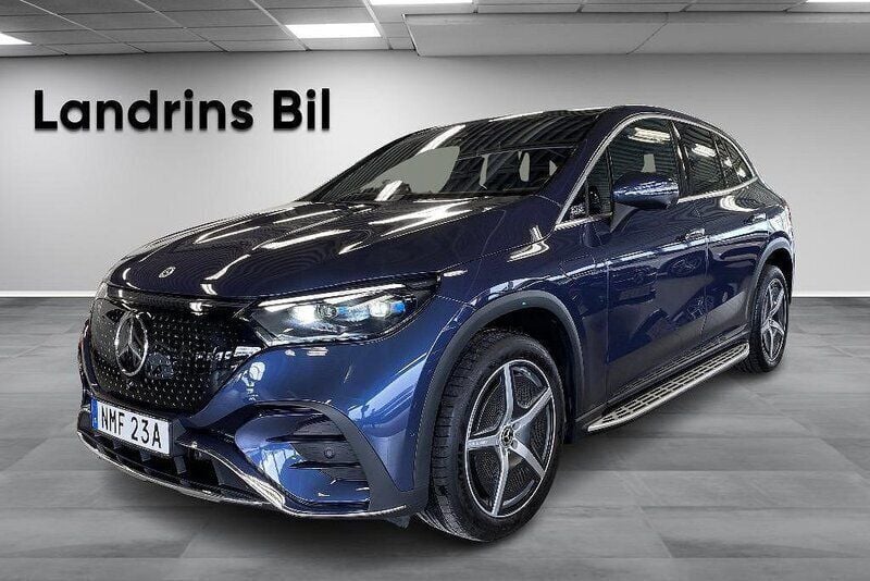 Blå Begagnad 2023 Mercedes EQE500 AMG Line Premium SUV | 759 000 kr (Marknadspris) - Bild 1/4