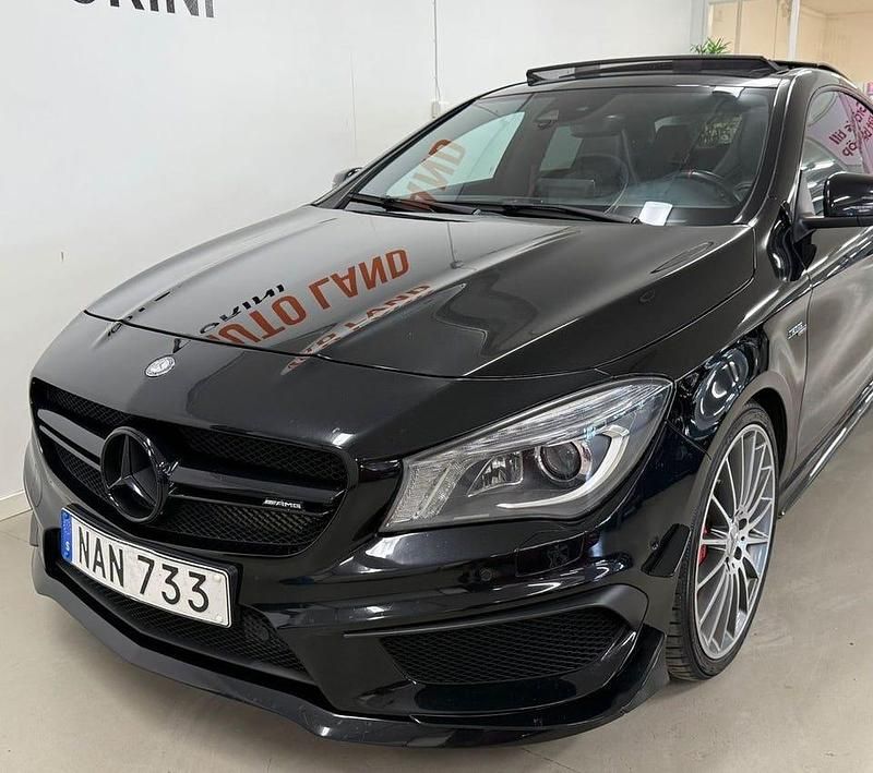 Begagnad Mercedes CLA45 AMG AMG 381 HK (280 kW) 2016 Svart Sportkupé