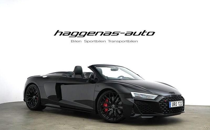Svart Begagnad 2023 Audi R8 Spyder Performance Cab | 1 995 000 kr - Bild 1/4