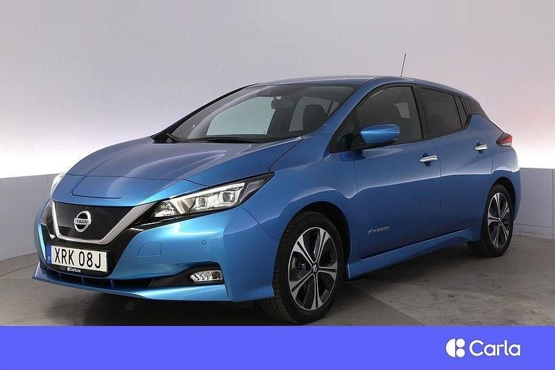 Blå Begagnad 2019 Nissan Leaf 360º Halvkombi | 179 900 kr (Lite dyr) - Bild 1/4