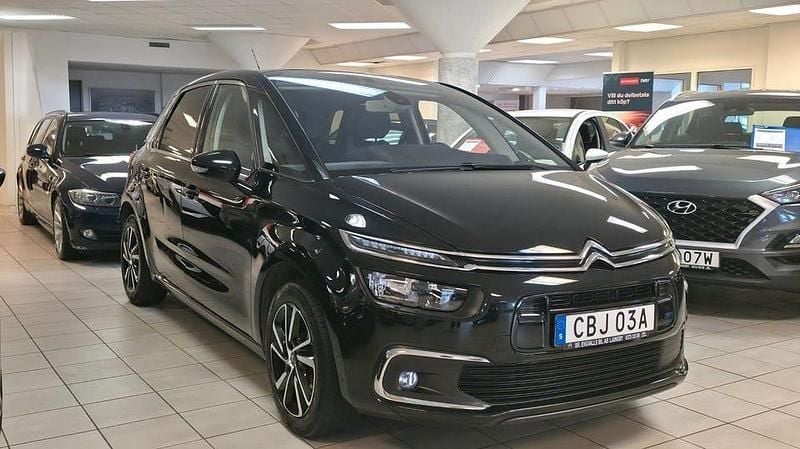 Begagnad Citroën C4 SpaceTourer Feel 131 HK (96 kW) 2019 Svart Minibuss