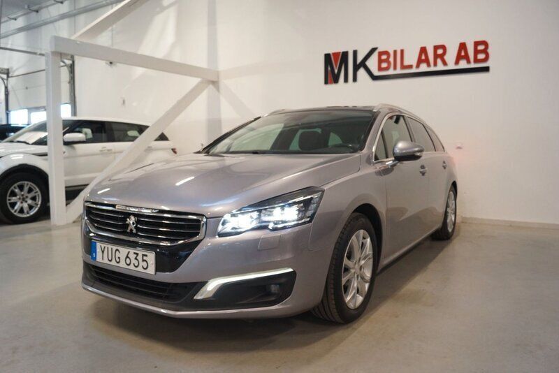 Grå Begagnad 2017 Peugeot 508 Kombi | 164 900 kr (Dyr) - Bild 1/4