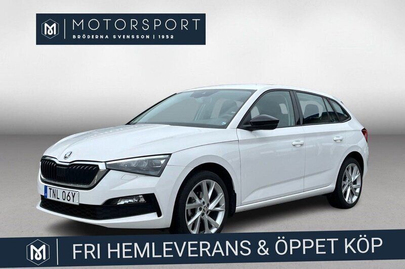 Vit Begagnad 2019 Skoda Scala Halvkombi | 169 900 kr (Marknadspris) - Bild 1/3