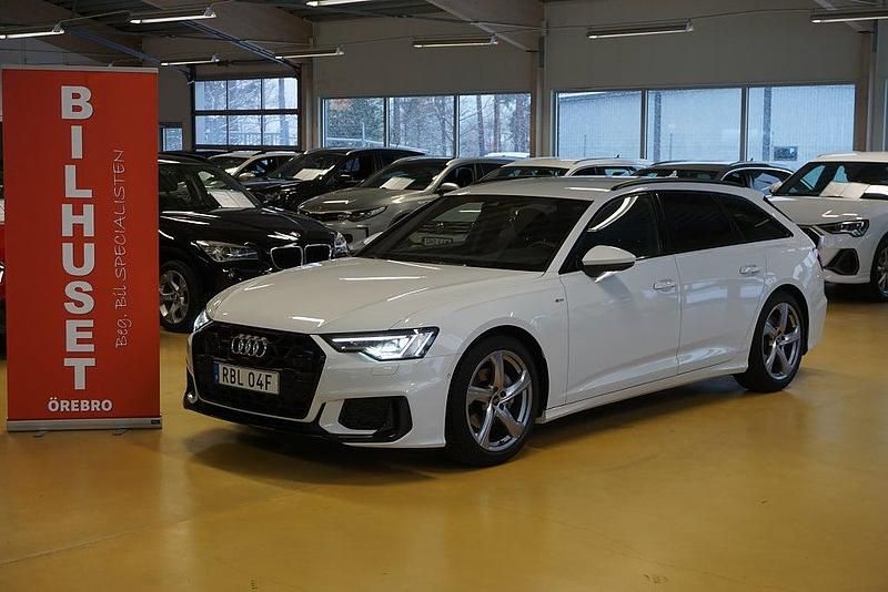 Vit metallic Begagnad 2024 Audi A6 S-Line Kombi | 479 000 kr (Dyr) - Bild 1/4