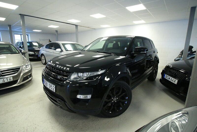Begagnad Land Rover Range Rover evoque Dynamic 191 HK (140 kW) 2012 Svart SUV