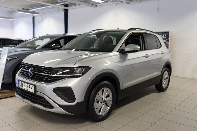Silver Ny 2024 VW T-Cross Life SUV | 259 900 kr (Marknadspris) - Bild 1/4