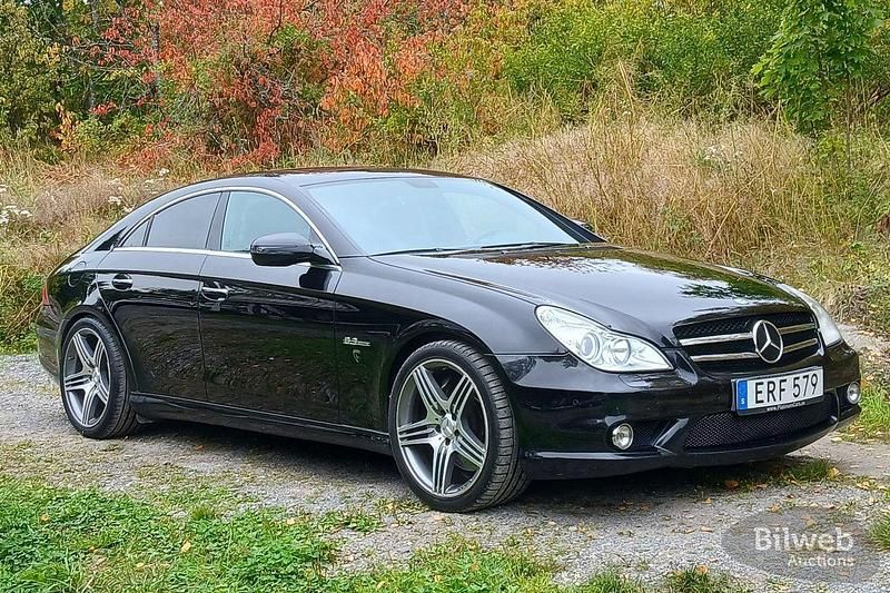 Svart Begagnad 2008 Mercedes CLS63 AMG AMG Sedan | 270 000 kr - Bild 1/4