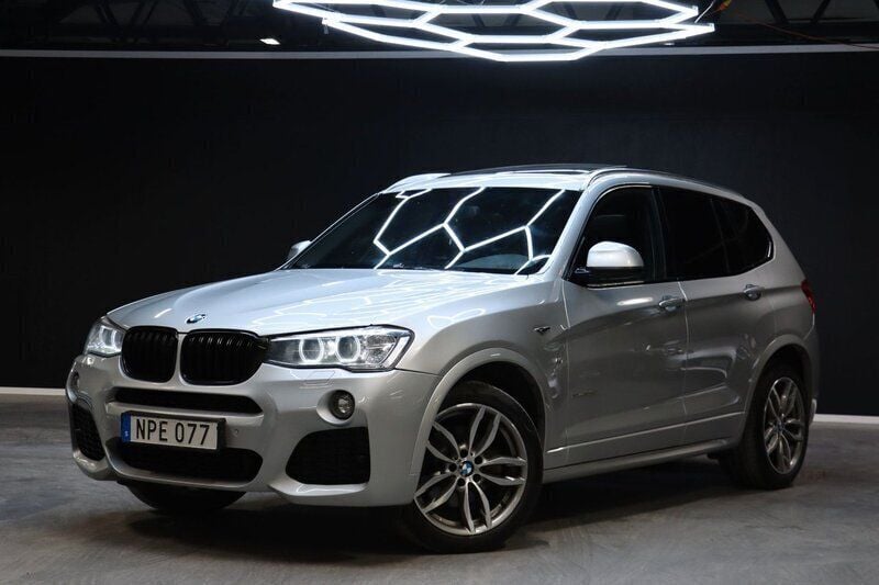 Silver Begagnad 2016 BMW X3 M Sport SUV | 169 800 kr (Marknadspris) - Bild 1/4