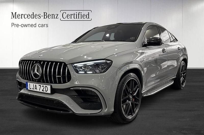 Grå Begagnad 2024 Mercedes GLE63 AMG Sportkupé | 1 429 000 kr - Bild 1/4