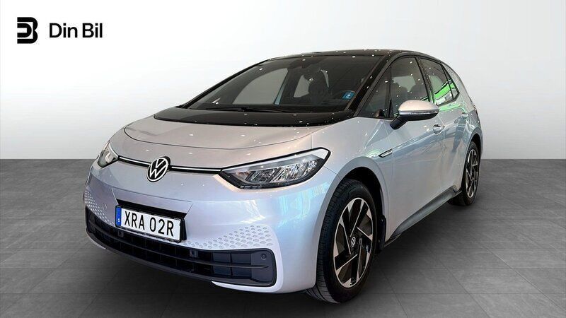 Silver Begagnad 2022 VW ID.3 Pro Halvkombi | 289 900 kr (Marknadspris) - Bild 1/4