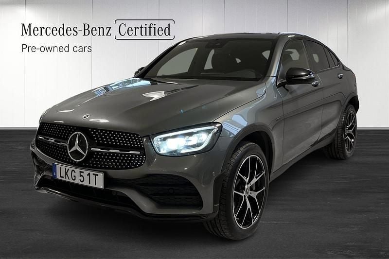 Begagnad Mercedes GLC300e 2021 Grå Sportkupé