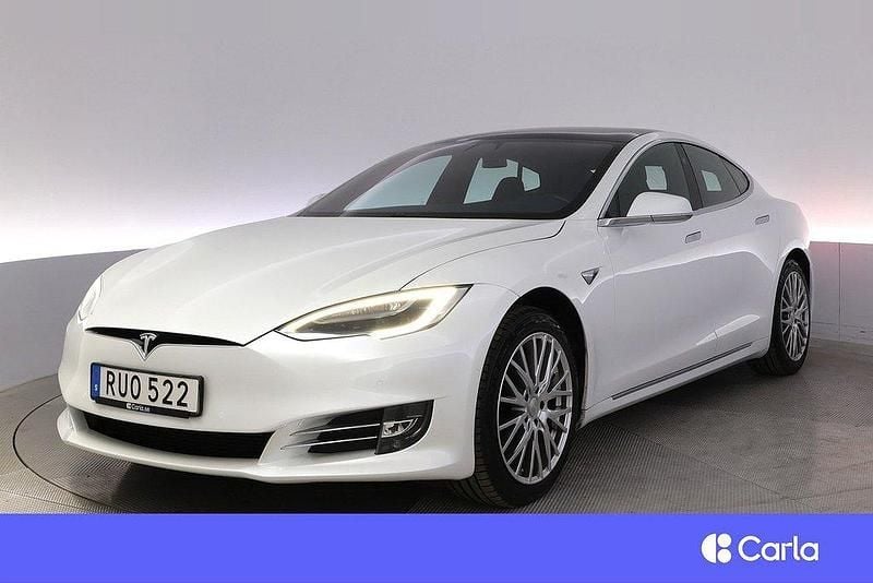Vit Begagnad 2019 Tesla Model S Long Range Sedan | 364 900 kr (Marknadspris) - Bild 1/4