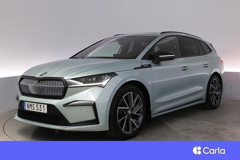 Silver Begagnad 2022 Skoda Enyaq iV SportLine SUV | 426 900 kr (Lite dyr) - Bild 1/4