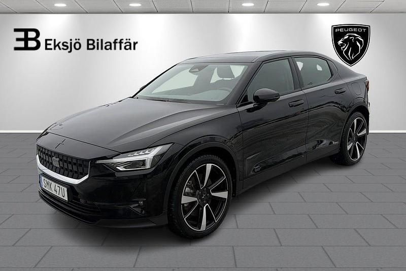 Begagnad Polestar 2 Long Range Dual motor 300 kW (408 HK) 2021 Svart Halvkombi