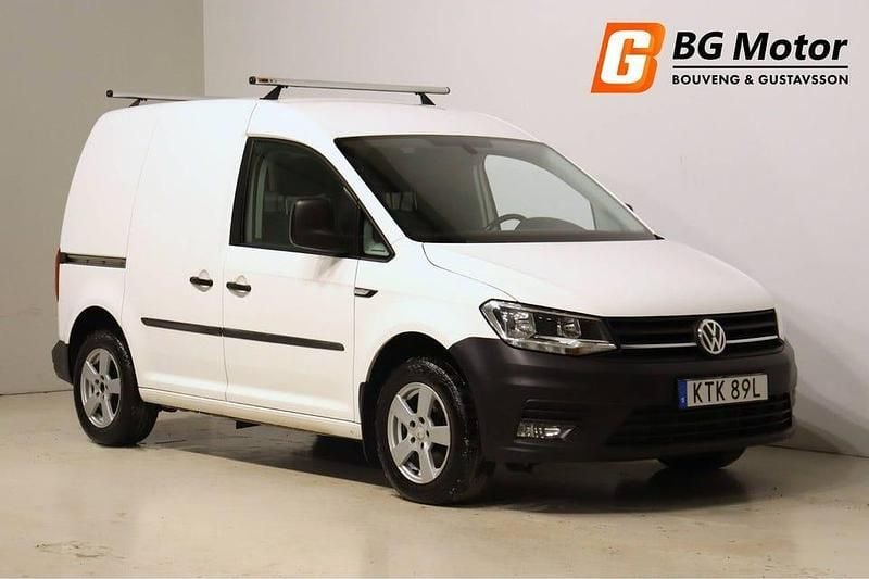 Vit Begagnad 2020 VW Caddy Minibuss | 158 900 kr (Bra pris) - Bild 1/4