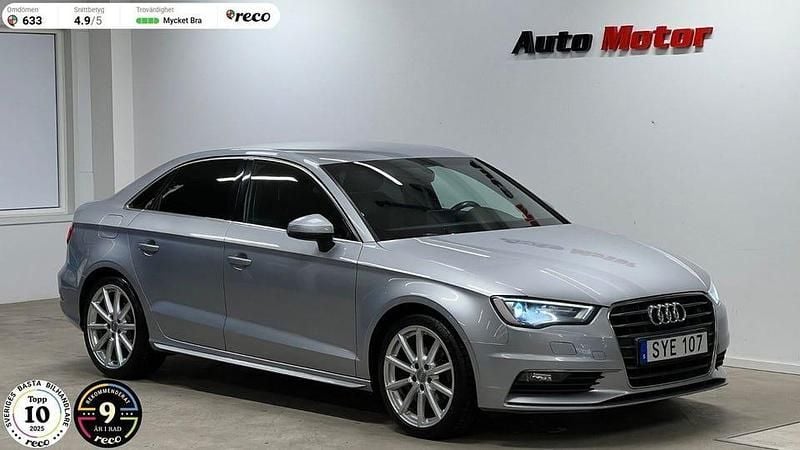 Silver Begagnad 2015 Audi A3 Sport Sedan | 149 900 kr (Marknadspris) - Bild 1/3