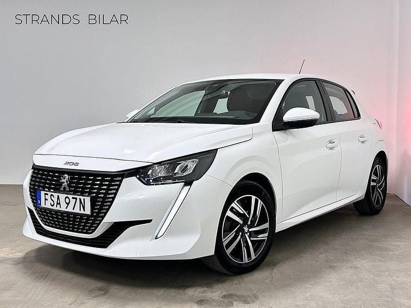Vit Begagnad 2020 Peugeot 208 Allure Halvkombi | 169 000 kr (Marknadspris) - Bild 1/4
