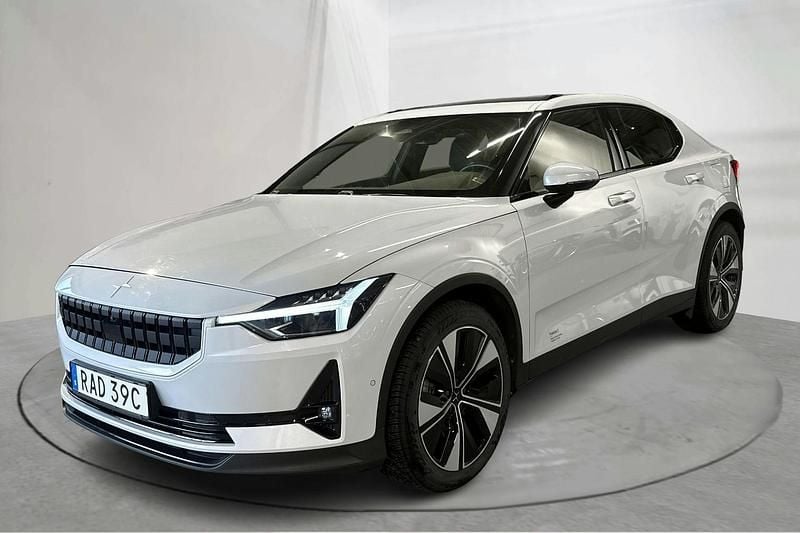 Silver Begagnad 2023 Polestar 2 Long Range Single Motor Sedan | 309 000 kr (Bra pris) - Bild 1/4