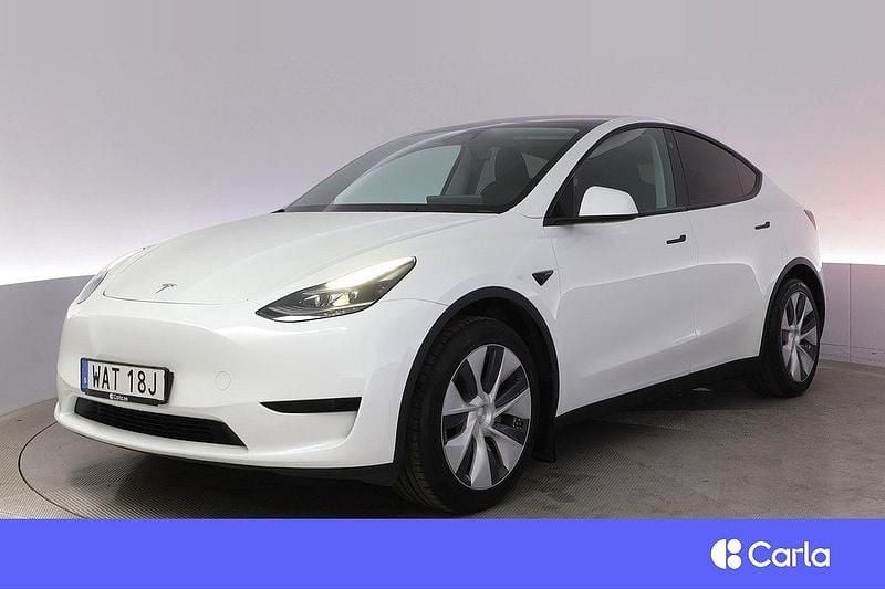 Vit Begagnad 2023 Tesla Model Y Standard Range SUV | 389 900 kr (Bra pris) - Bild 1/4