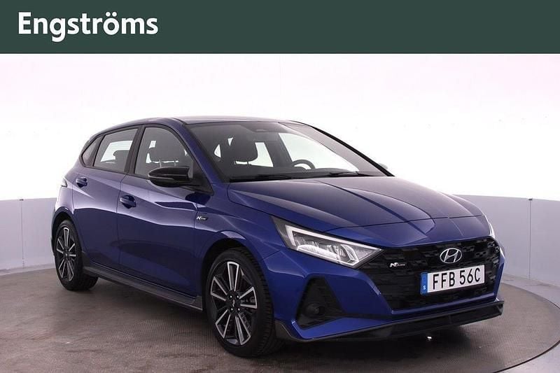 Blå Begagnad 2021 Hyundai i20 N Line Halvkombi | 209 000 kr (Marknadspris) - Bild 1/4
