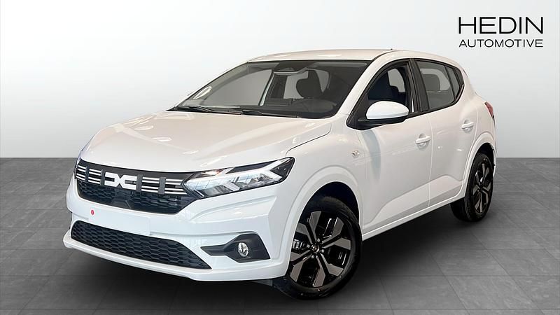 Vit (white) Ny 2025 Dacia Sandero Expression Halvkombi | 219 900 kr (Marknadspris) - Bild 1/4