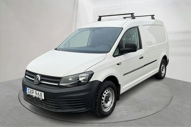 Vit Begagnad 2017 VW Caddy Maxi Minibuss | 109 200 kr (Bra pris) - Bild 1/4