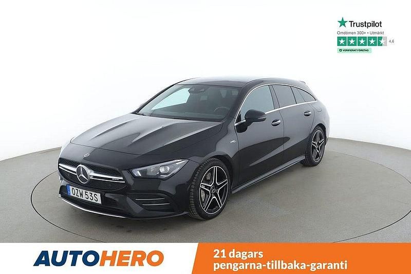 Svart Begagnad 2020 Mercedes CLA35 AMG Shooting Brake AMG Kombi | 350 000 kr - Bild 1/4