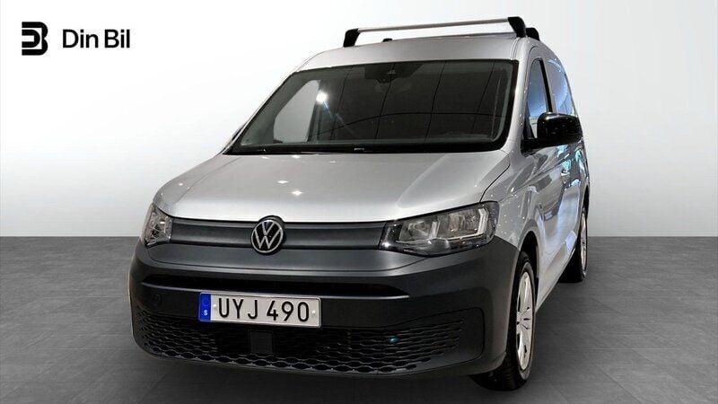 Silver (reflexsilver metallic) Begagnad 2022 VW Caddy Minibuss | 289 000 kr (Bra pris) - Bild 1/4