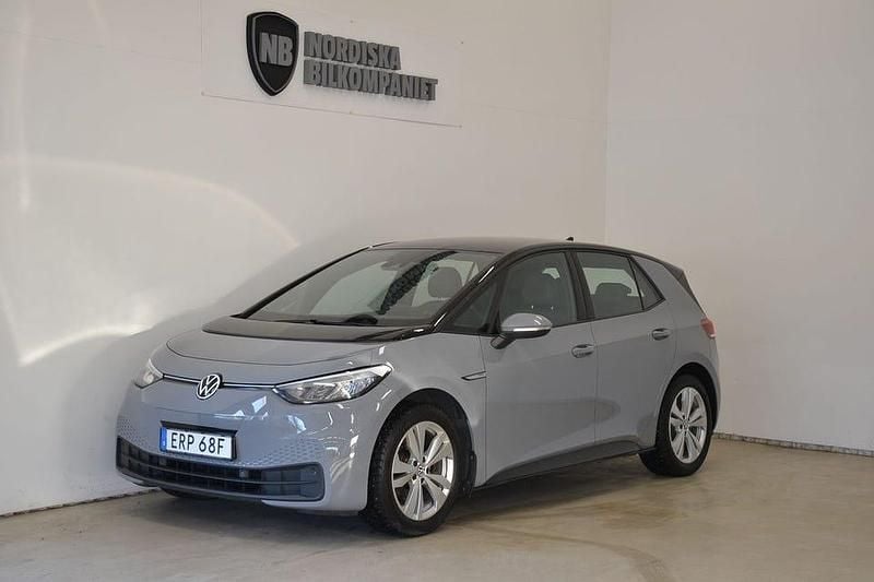 Grå Begagnad 2021 VW ID.3 Pro Performance Halvkombi | 219 900 kr (Lite dyr) - Bild 1/4