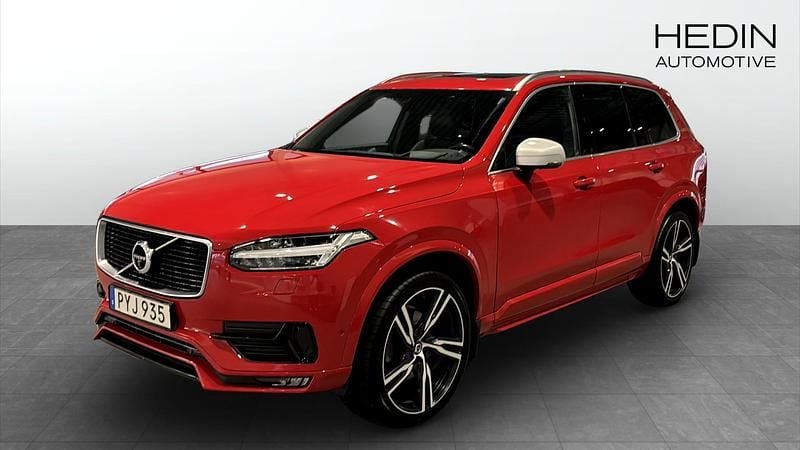 Röd (red) Begagnad 2016 Volvo XC90 SUV | 399 000 kr (Marknadspris) - Bild 1/4
