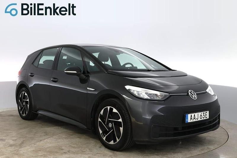 Mörkgrå Begagnad 2020 VW ID.3 Pro Performance Halvkombi | 198 700 kr (Marknadspris) - Bild 1/4