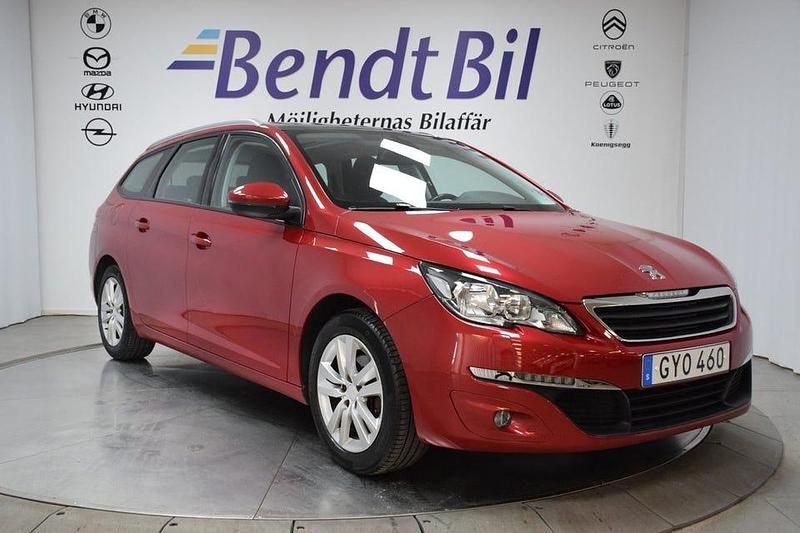 Röd Begagnad 2015 Peugeot 308 Active Kombi | 84 500 kr (Marknadspris) - Bild 1/3