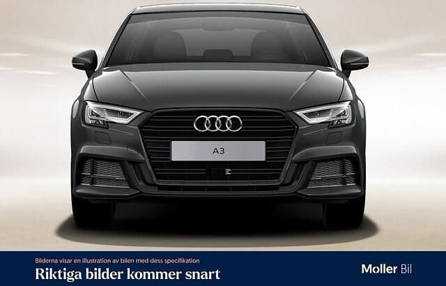 Begagnad Audi A3 S-Line 150 HK (110 kW) 2019 Daytonagrå pärleffekt Sedan