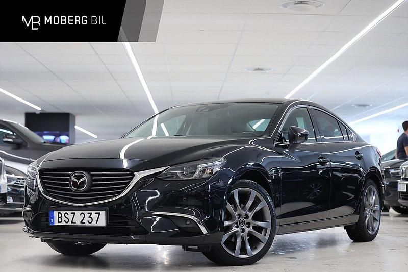 Svart Begagnad 2015 Mazda 6 Sedan | 159 900 kr (Marknadspris) - Bild 1/3