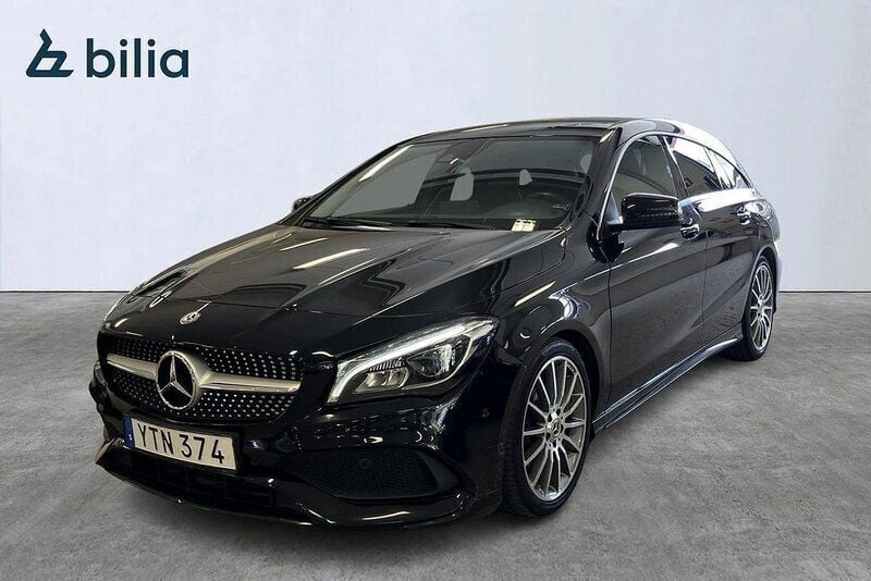 Svart Begagnad 2018 Mercedes CLA200 Shooting Brake AMG line Kombi | 255 000 kr - Bild 1/4