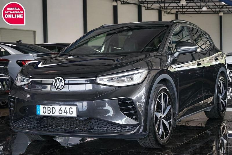 Mörkgrå Begagnad 2022 VW ID.4 GTX SUV | 349 900 kr (Bra pris) - Bild 1/4
