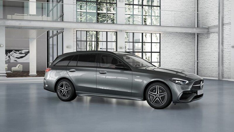 Svart Ny 2025 Mercedes C300e AMG Kombi | 672 300 kr (Marknadspris) - Bild 1/2