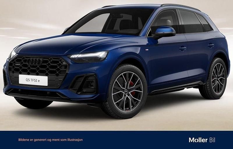 Blå (navarrablå metallic) Begagnad 2025 Audi Q5 S-Line SUV | 639 000 kr (Dyr) - Bild 1/4