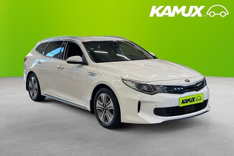Vit Begagnad 2018 Kia Optima Hybrid Advance Sedan | 164 800 kr (Bra pris) - Bild 1/4