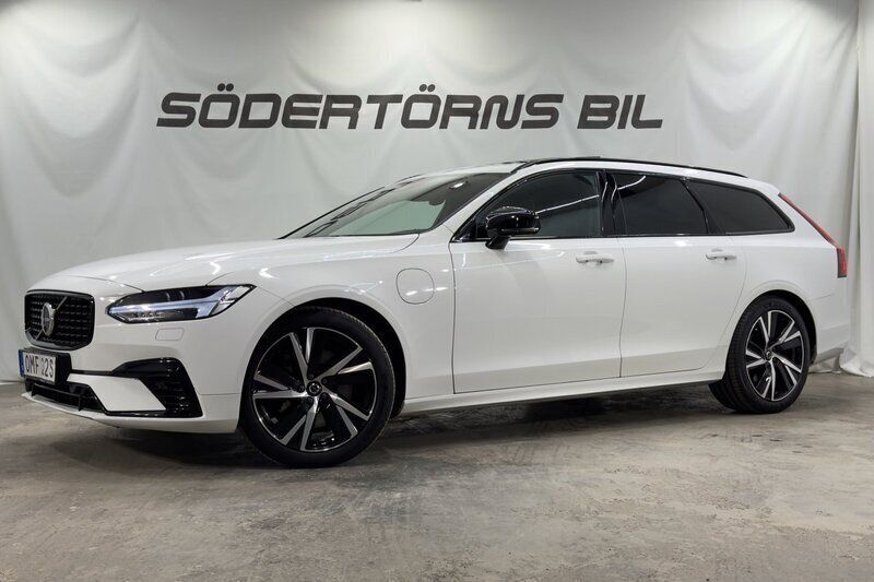 Vit Begagnad 2021 Volvo V90 R-Design Kombi | 349 900 kr (Bra pris) - Bild 1/4