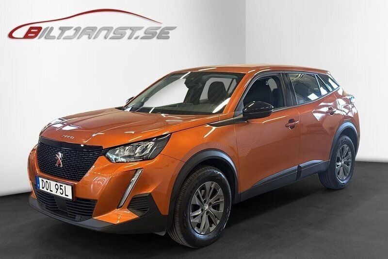 Orange Begagnad 2022 Peugeot 2008 SUV | 214 900 kr (Bra pris) - Bild 1/4