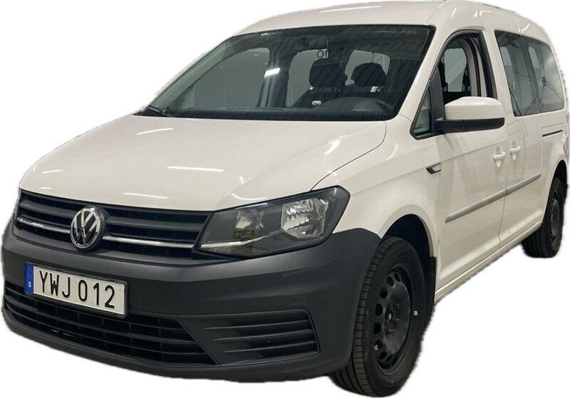 Vit Begagnad 2015 VW Caddy Maxi Life Minibuss | 116 000 kr (Superpris) - Bild 1/4