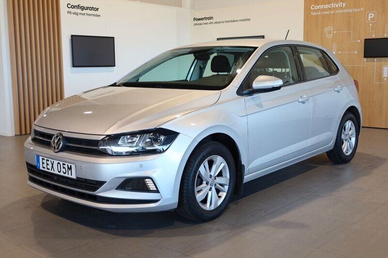 Silver Begagnad 2019 VW Polo Halvkombi | 164 800 kr (Marknadspris) - Bild 1/3