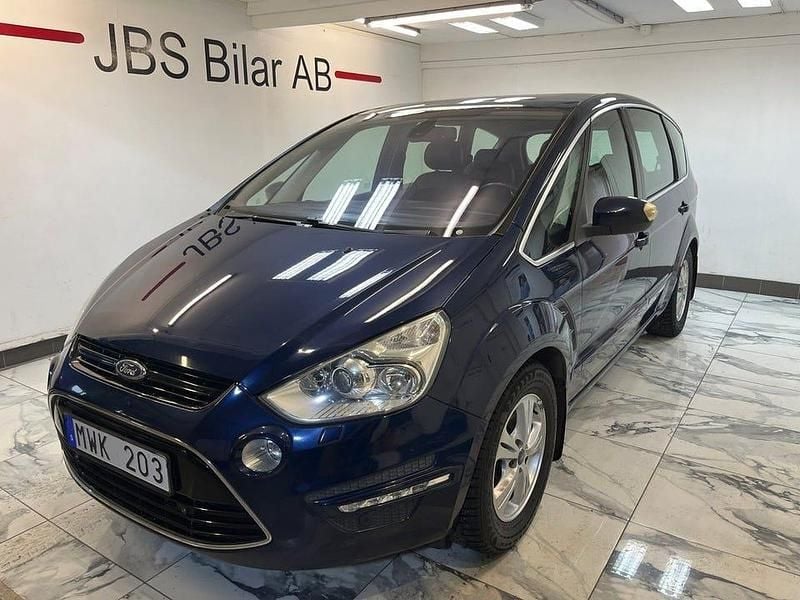 Blå Begagnad 2012 Ford S-MAX Business Edition Minibuss | 59 900 kr (Marknadspris) - Bild 1/4