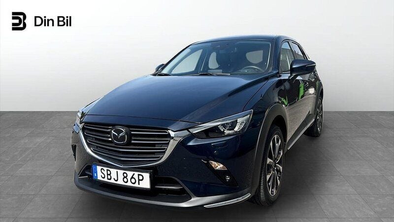 Blå Begagnad 2019 Mazda CX-3 Optimum SUV | 219 900 kr (Marknadspris) - Bild 1/4