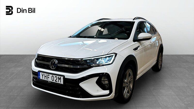 Vit (pure white) Begagnad 2022 VW Taigo R-line SUV | 239 900 kr (Marknadspris) - Bild 1/4