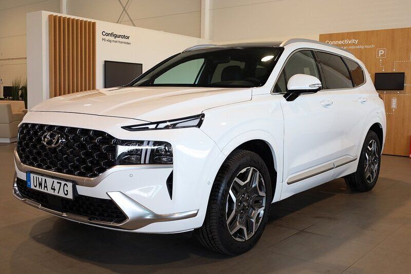 Vit Begagnad 2023 Hyundai Santa Fe Advanced SUV | 519 800 kr (Superpris) - Bild 1/4