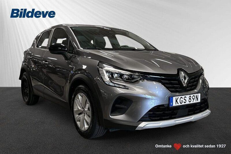 Grå Begagnad 2021 Renault Captur Zen SUV | 159 900 kr (Marknadspris) - Bild 1/4