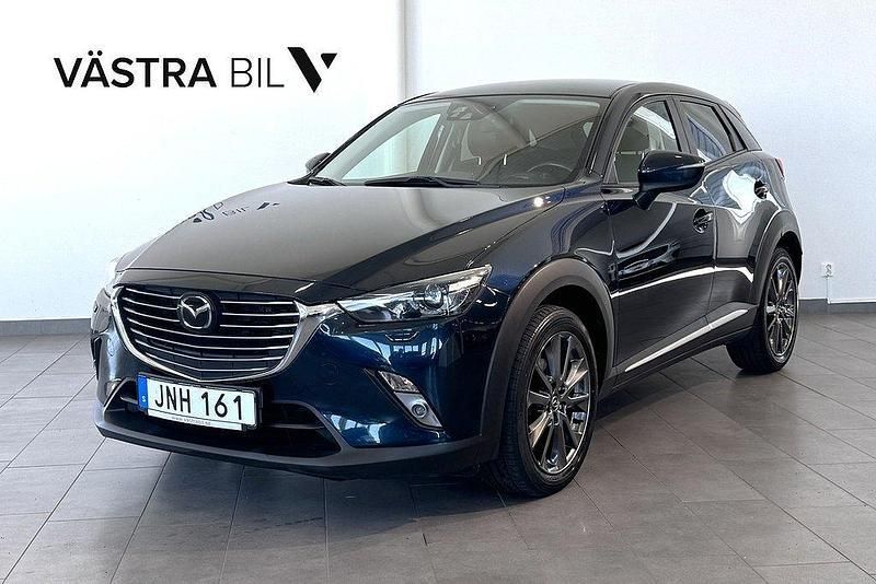 Blå Begagnad 2015 Mazda CX-3 Optimum SUV | 164 900 kr (Marknadspris) - Bild 1/4